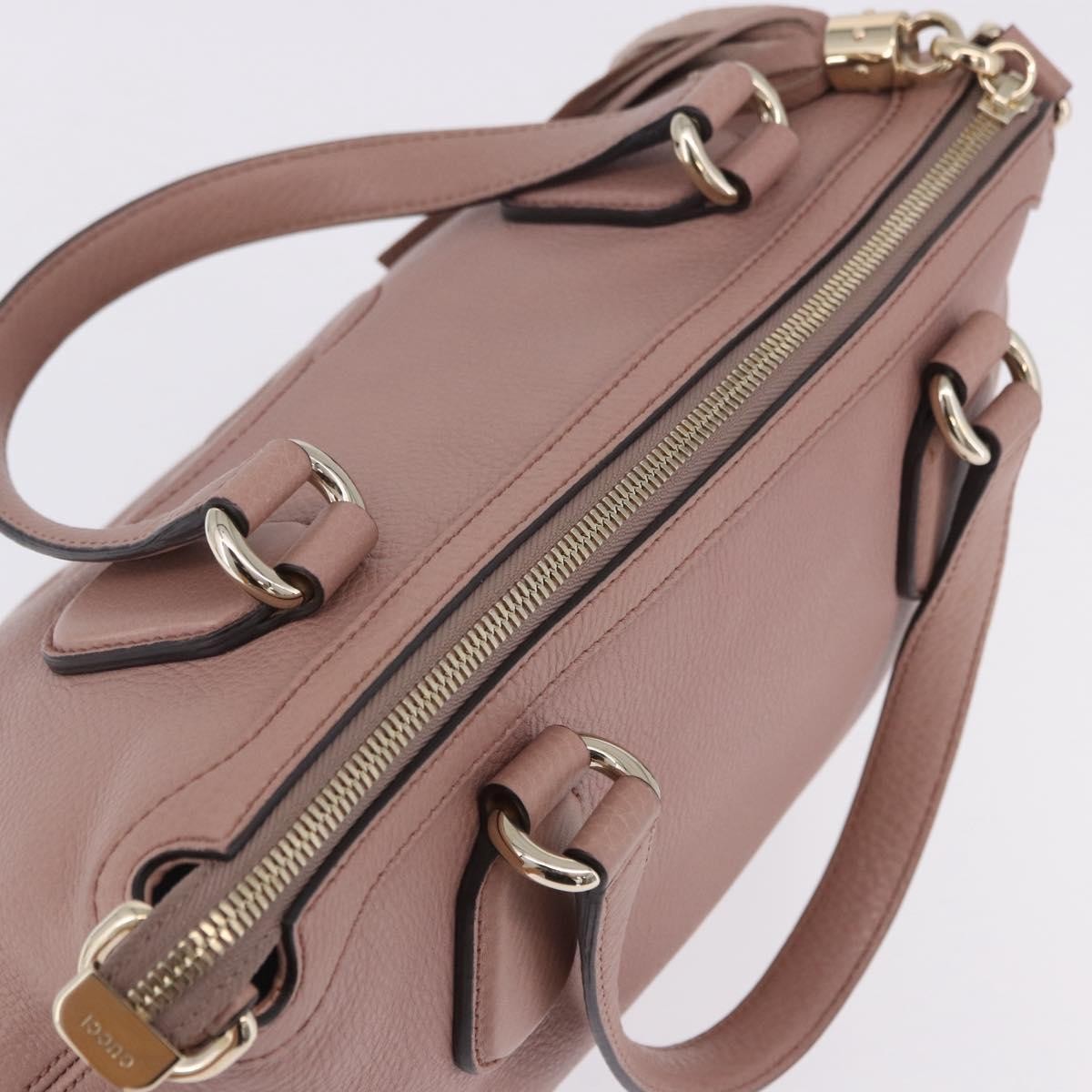 Gucci Soho Working Leather, Pink, Leather, Tote Bag