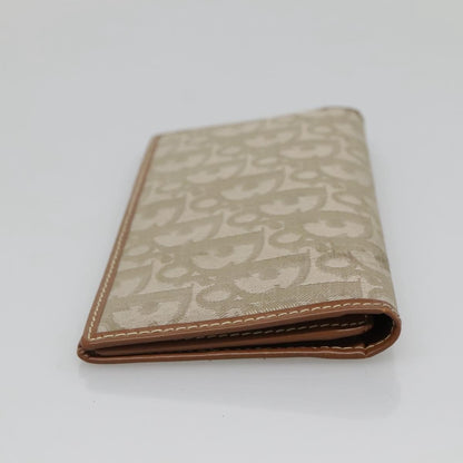Christian Dior Zipped French Printed Leather, Green, Canvas, Wallet