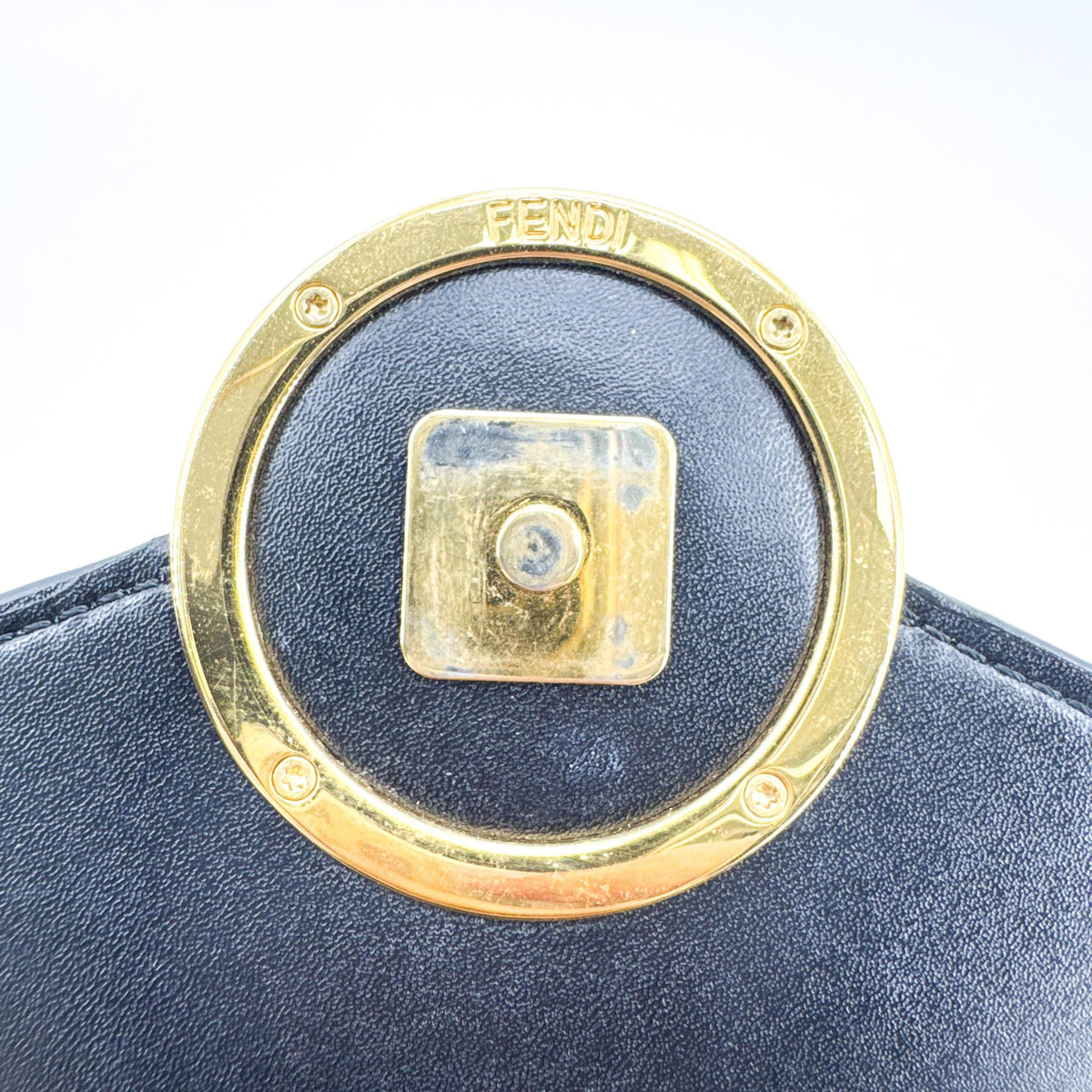 Fendi F is Fendi Envelope Wallet on Chain Leather, Black, Leather, Clutch
