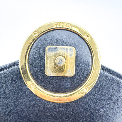 Fendi F is Fendi Envelope Wallet on Chain Leather, Black, Leather, Clutch