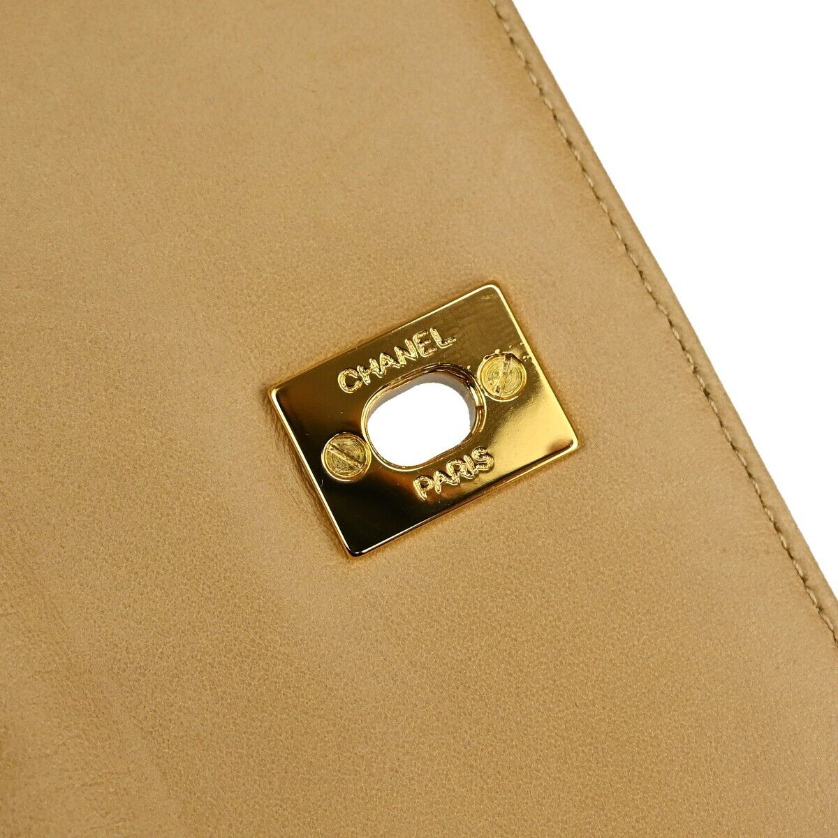 Chanel Flap bag, Beige, Leather, shoulder