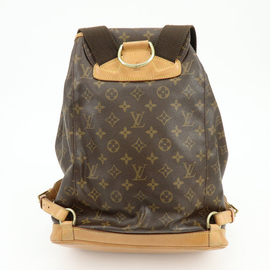 Louis Vuitton Vintage Montsouris Monogram Canvas, Brown, Canvas, Backpack