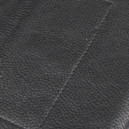Balenciaga Logo Wallet with Strap Embossed Leather, Black, Leather, Crossbody Bag