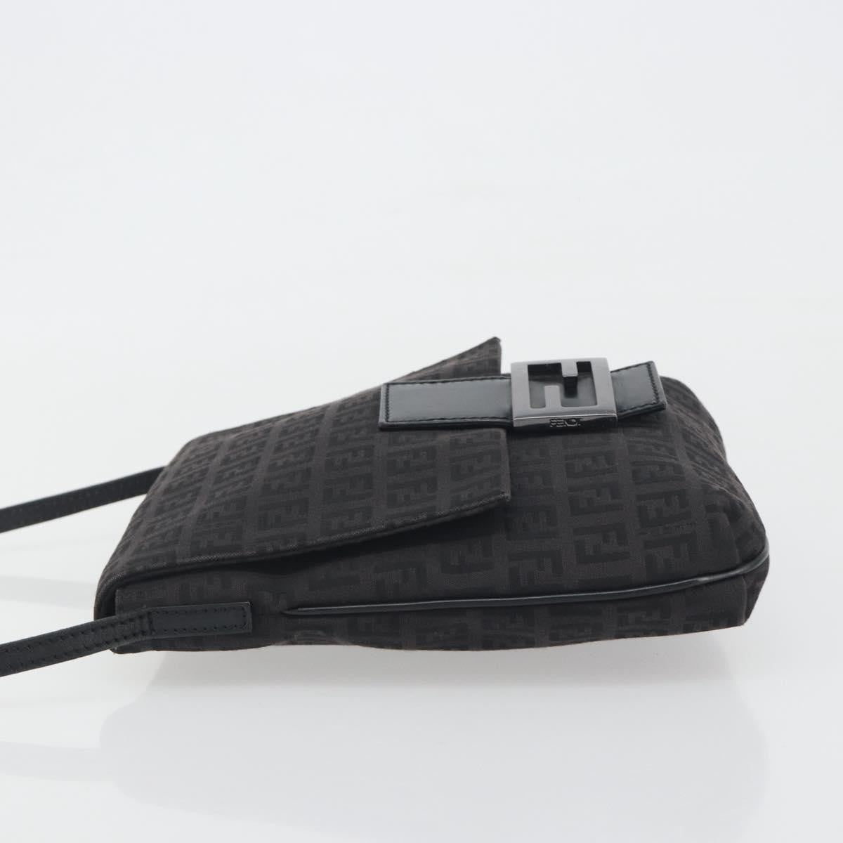 Fendi Zucchino Canvas, Black, Canvas, Handbag
