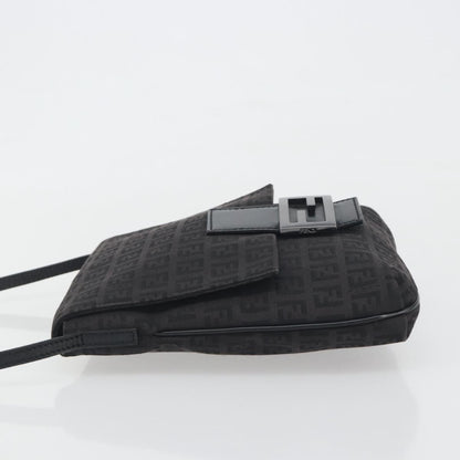 Fendi Zucchino Canvas, Black, Canvas, Handbag