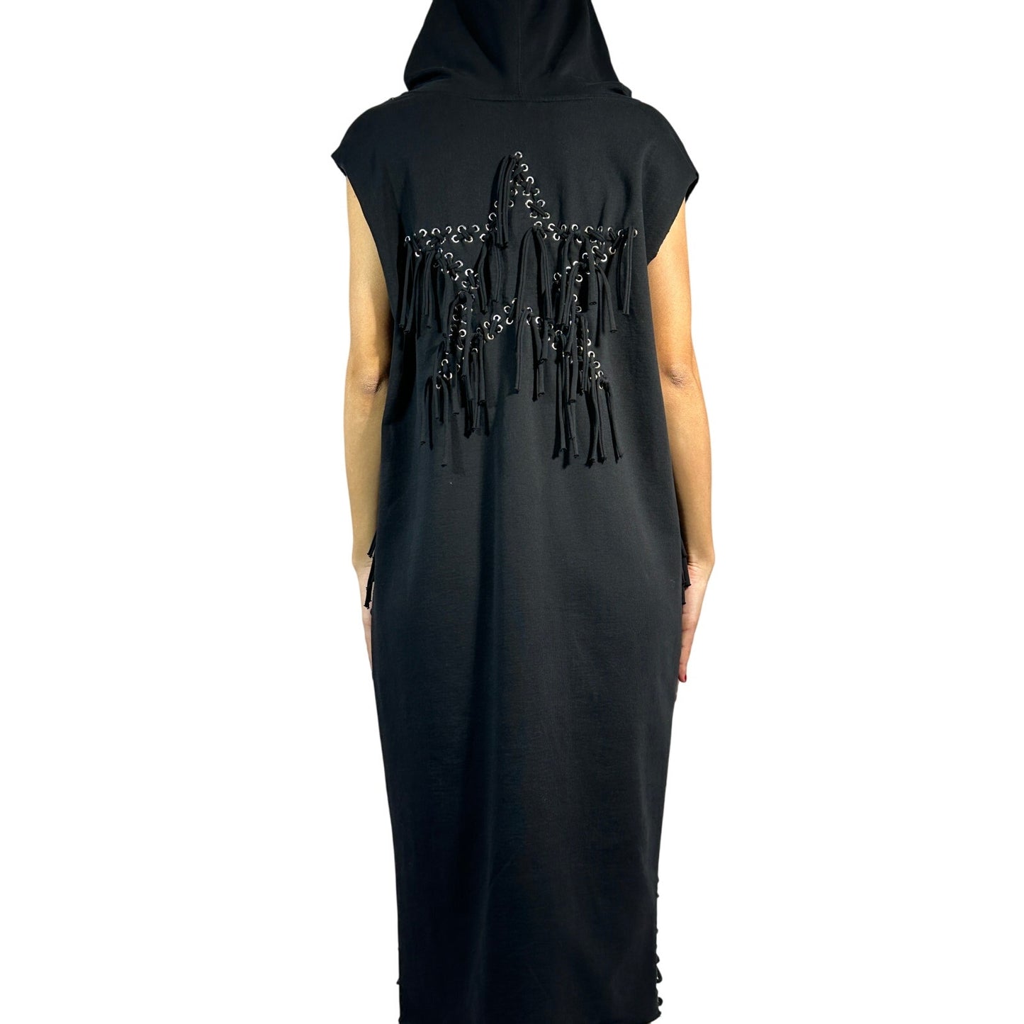 NEW DIESEL Fringe Star Hooded Dress