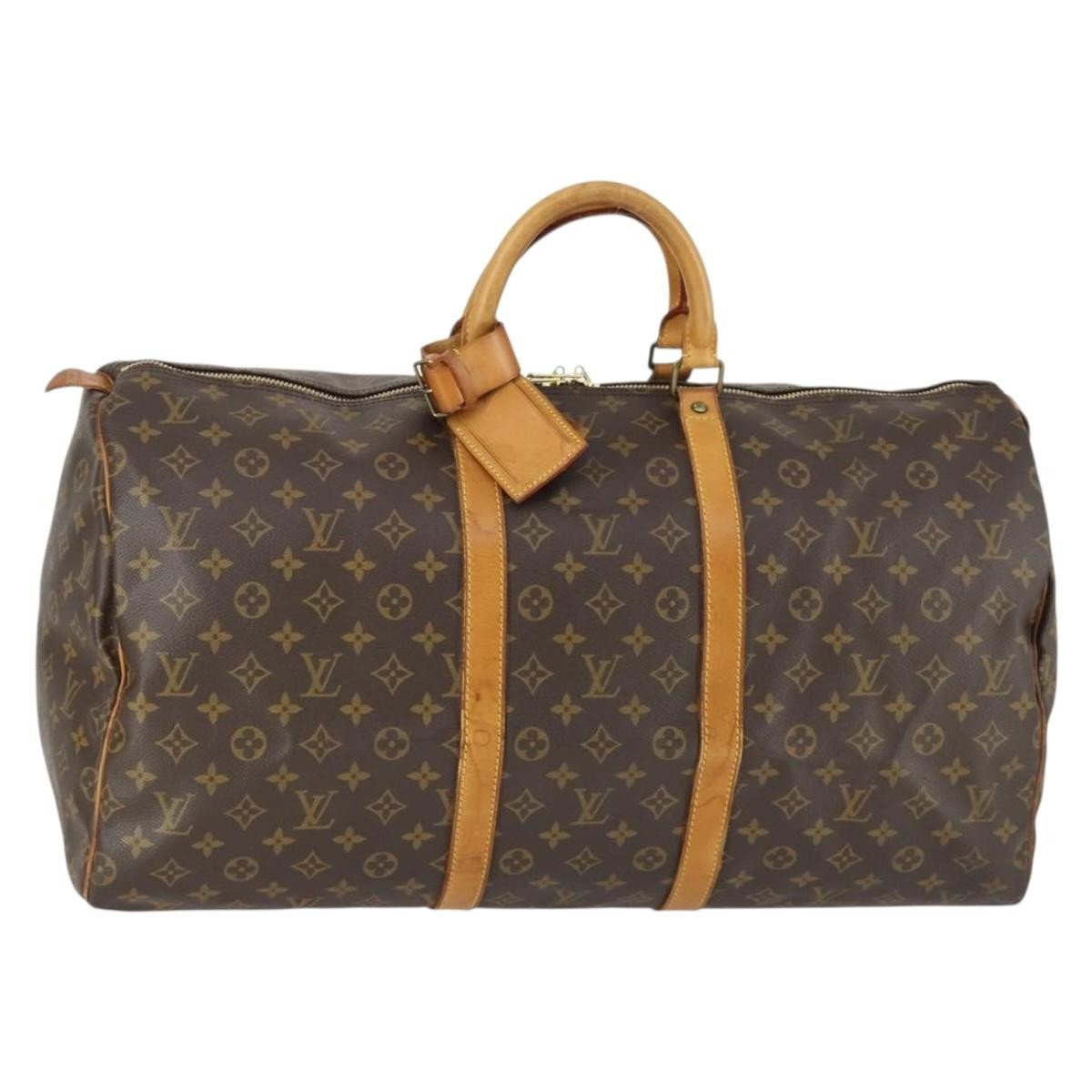 Louis Vuitton Keepall Monogram Canvas, Brown, Canvas, Travel Bag