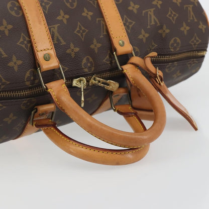 Louis Vuitton Keepall Monogram, Brown, Canvas, Travel Bag