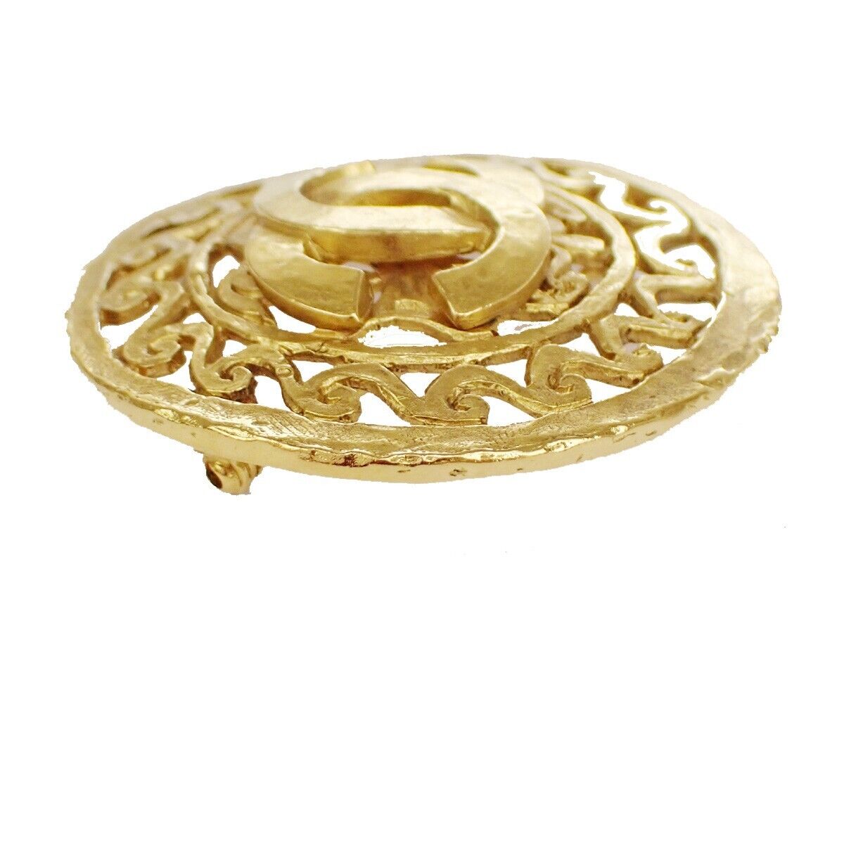 Chanel Coco Mark, Gold, Gold Plated, brooch