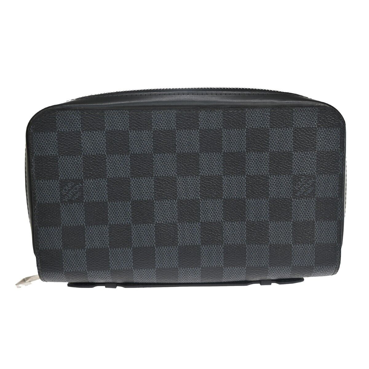 Louis Vuitton Zippy XL, Black, Canvas, wallet