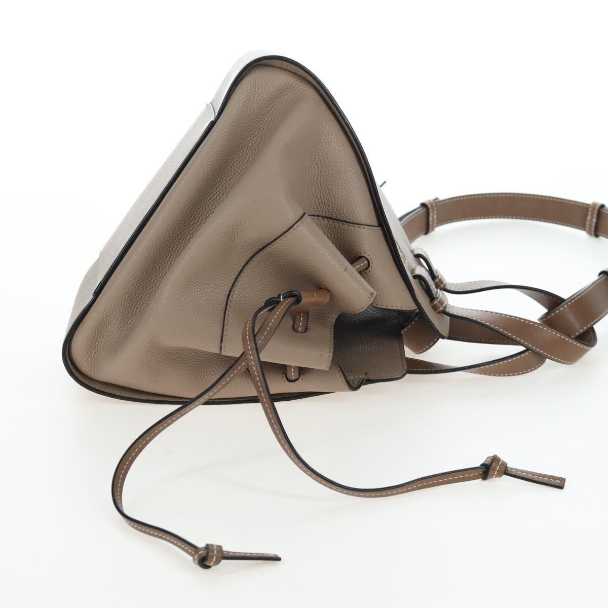 Loewe Hammock Leather, Beige, Leather, Handbag