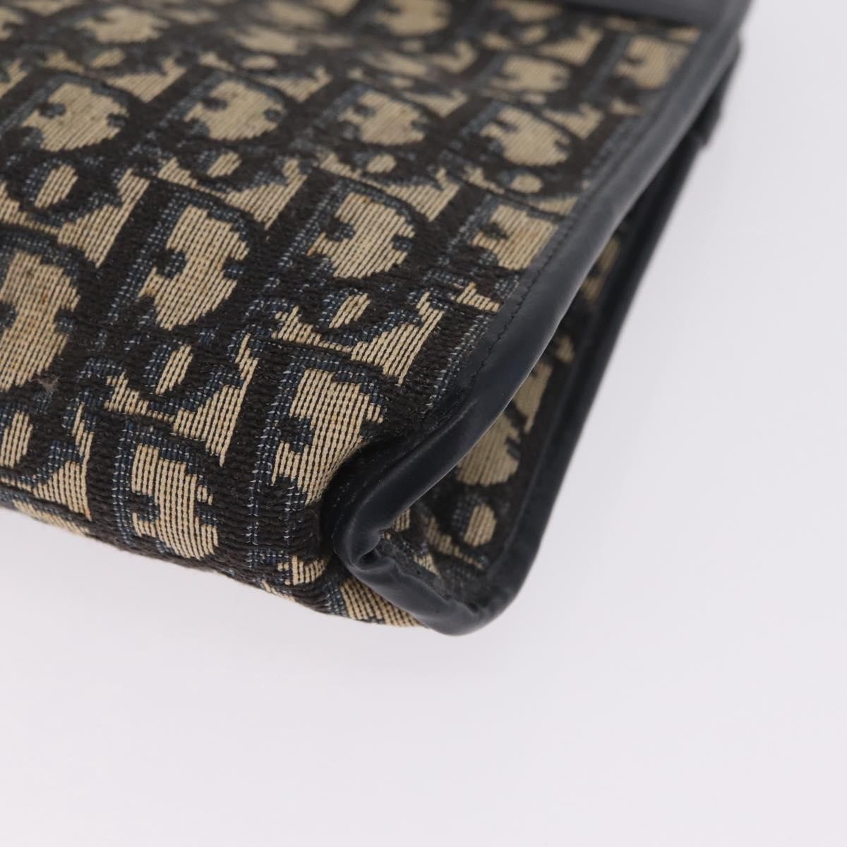 Christian Dior Trotter shoulder Canvas, Navy, Canvas, Handbag