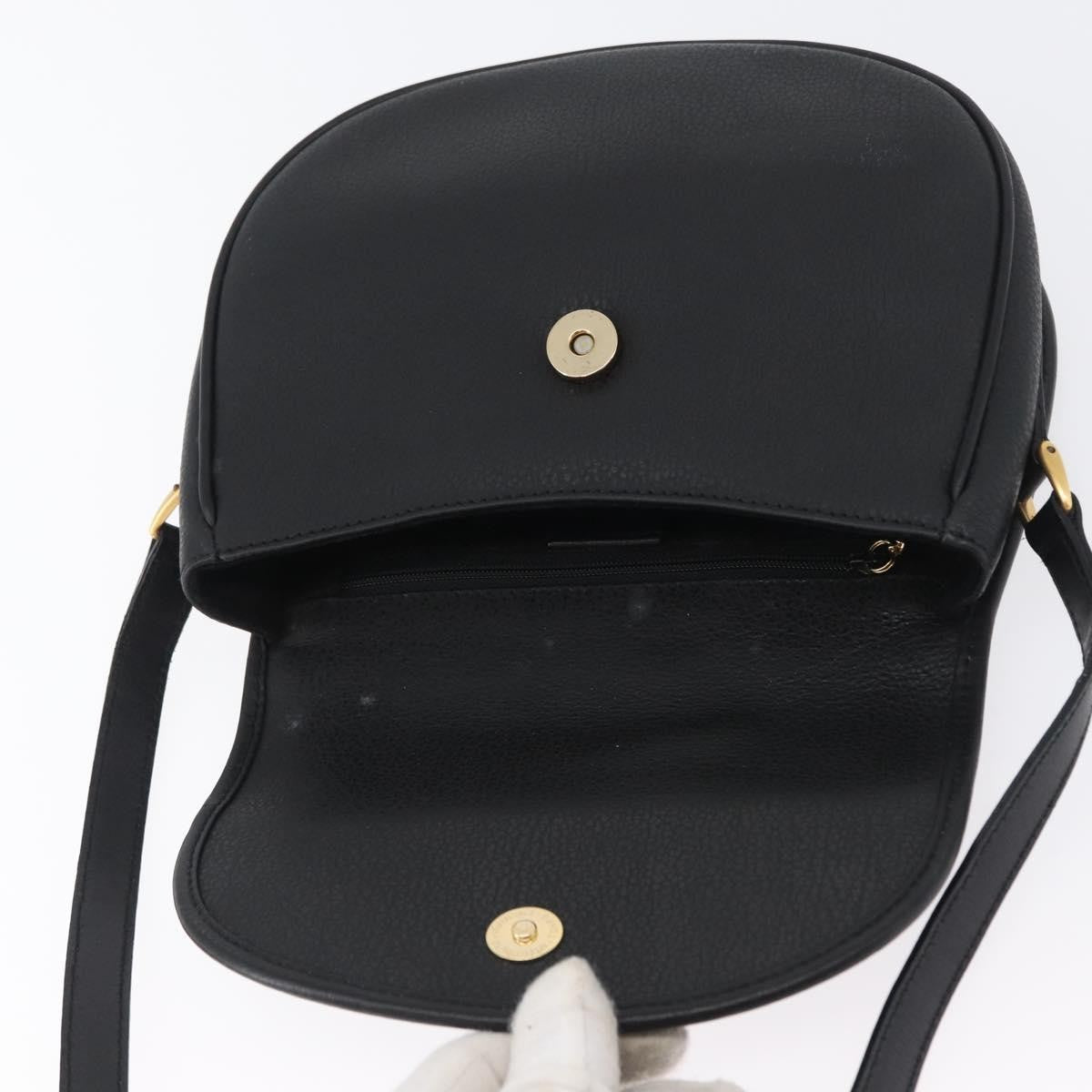 Gucci Vintage Leather, Black, Leather, Shoulder Bag