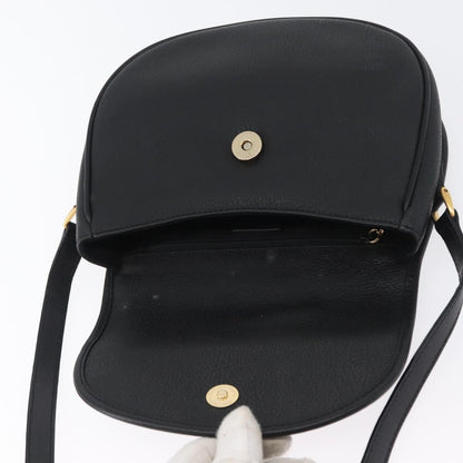 Gucci Vintage Leather, Black, Leather, Shoulder Bag