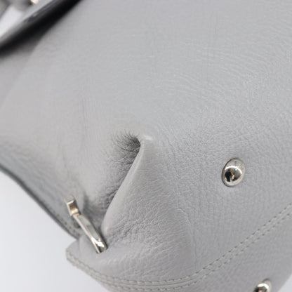 Salvatore Ferragamo Sofia Satchel Leather, Gray, Leather, Handbag