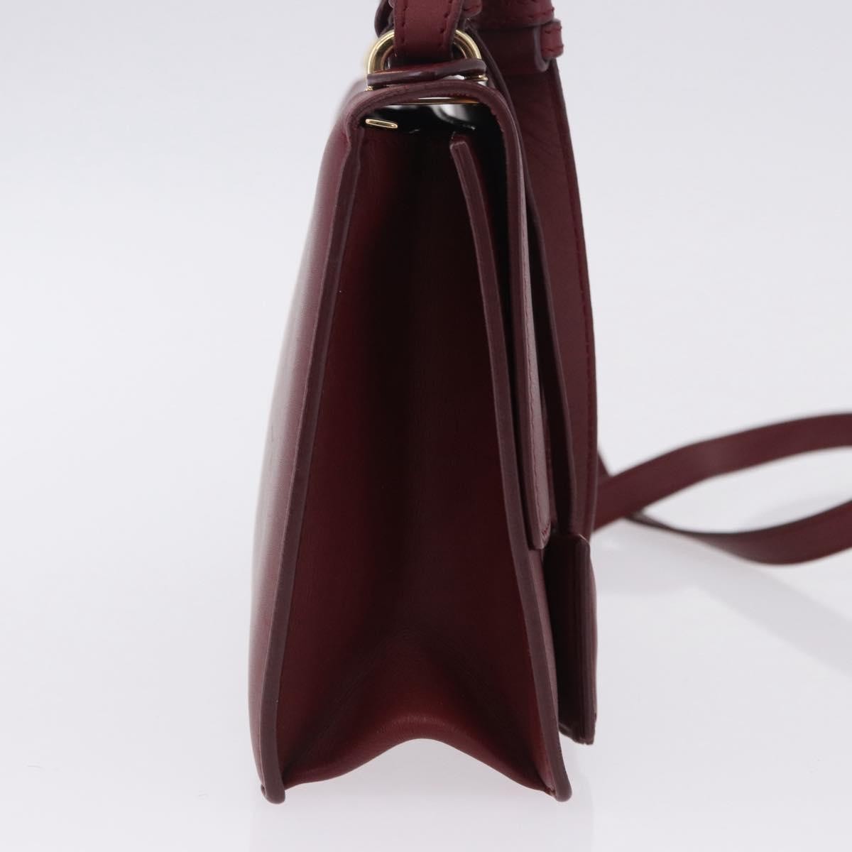 Salvatore Ferragamo Aileen Leather, Burgundy, Leather, Shoulder Bag