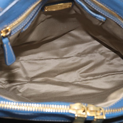 Miu Miu Beau Top Handle Leather, Blue, Leather, Handbag