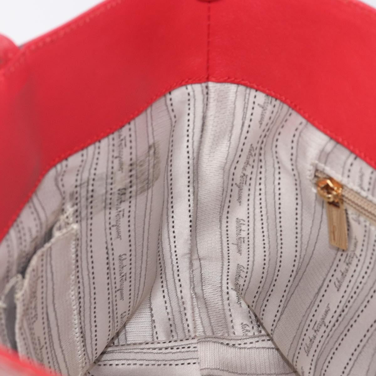 Salvatore Ferragamo Gancini Tote Patent Leather, Red, Patent Leather, Tote Bag