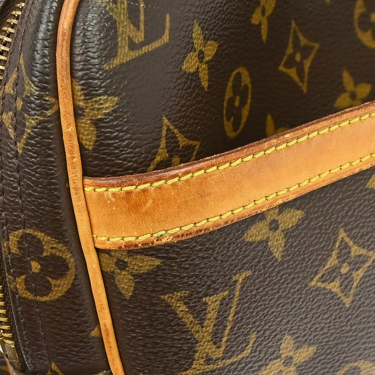 Louis Vuitton Reporter Monogram Canvas, Brown, Canvas, Shoulder Bag