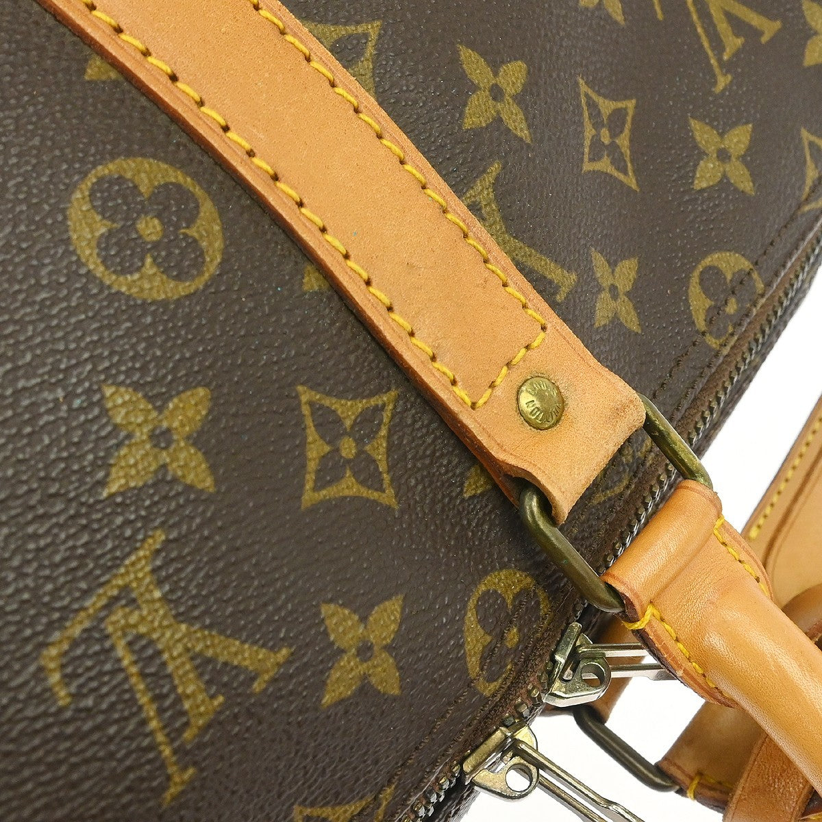 Louis Vuitton Keepall Monogram, Brown, Canvas, Travel Bag