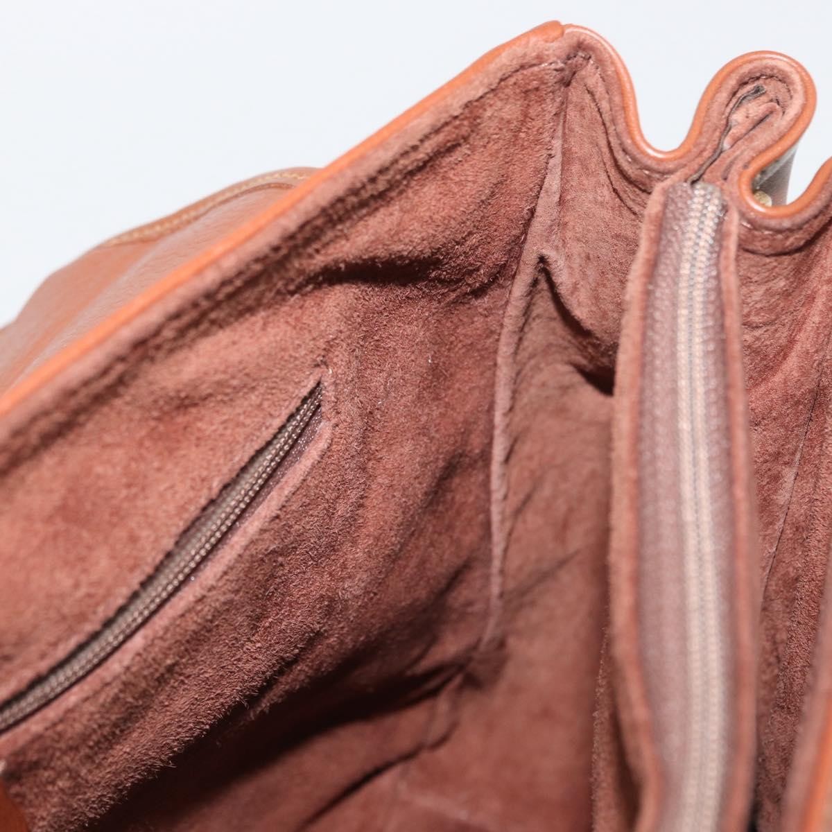 Gucci Vintage Leather, Brown, Leather, Handbag