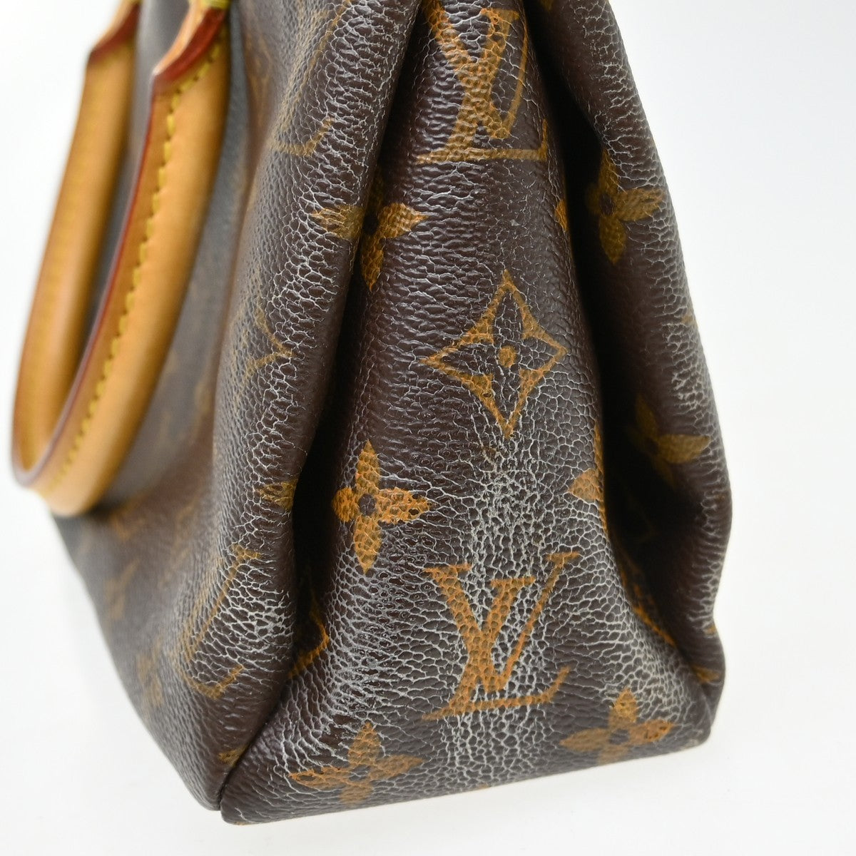 Louis Vuitton Pallas Tote Monogram Canvas with Leather, Brown, Canvas, Handbag