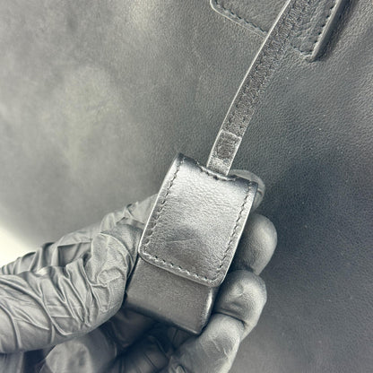 Saint Laurent Sac de Jour Leather, Navy, Leather, Handbag