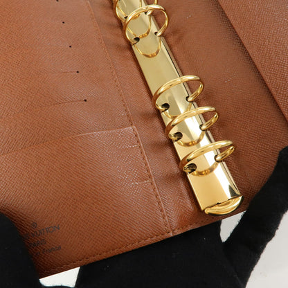 Louis Vuitton Ring Agenda Cover Monogram Canvas, Brown, Canvas, Briefcase