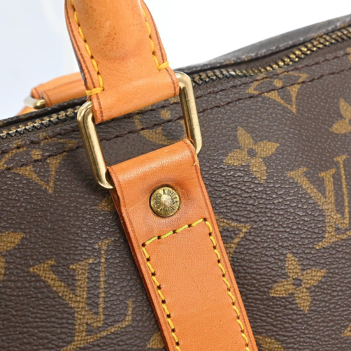 Louis Vuitton Keepall Monogram Canvas, Brown, Canvas, Travel Bag