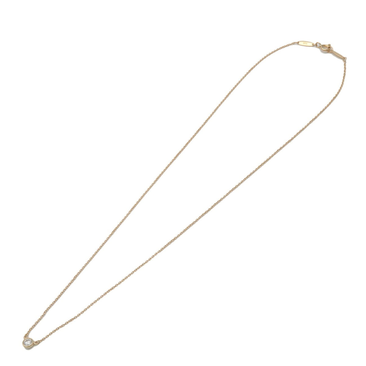 Tiffany & Co. Elsa Peretti Diamonds By The Yard Pendant 18K Yellow Gold with Diamond, Gold, Yellow Gold, Necklace