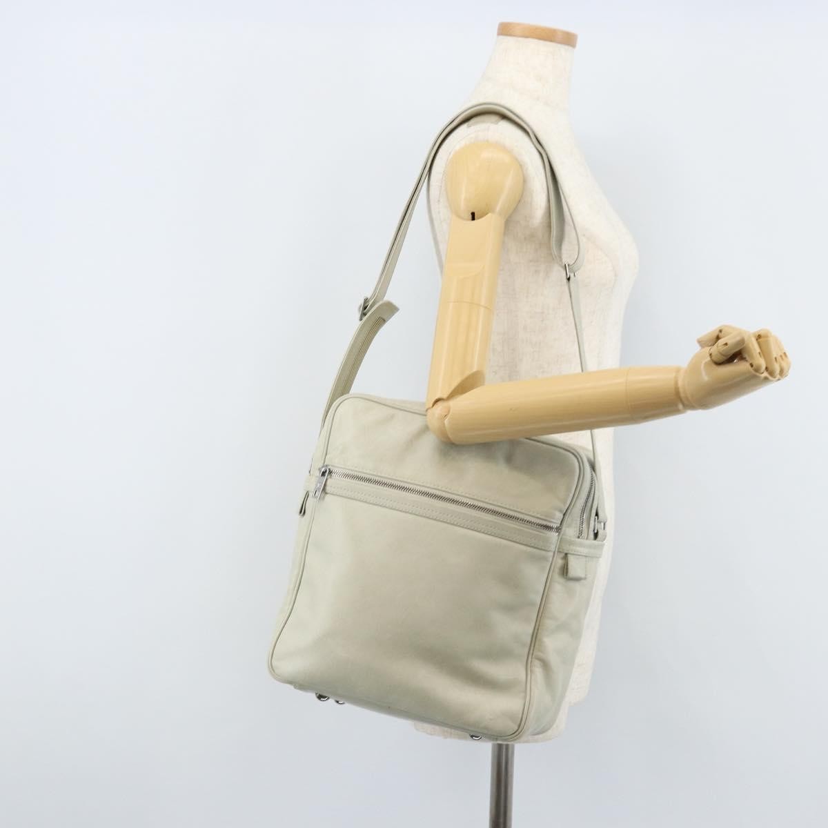 Louis Vuitton Clarkson Messenger Monogram Shadow Leather, White, Leather, Handbag