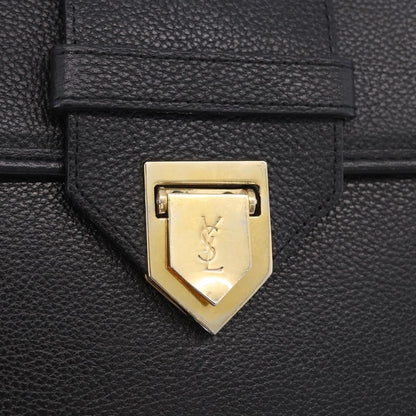 Saint Laurent Vintage Shoulder bag leather, Black, Leather, Shoulder Bag