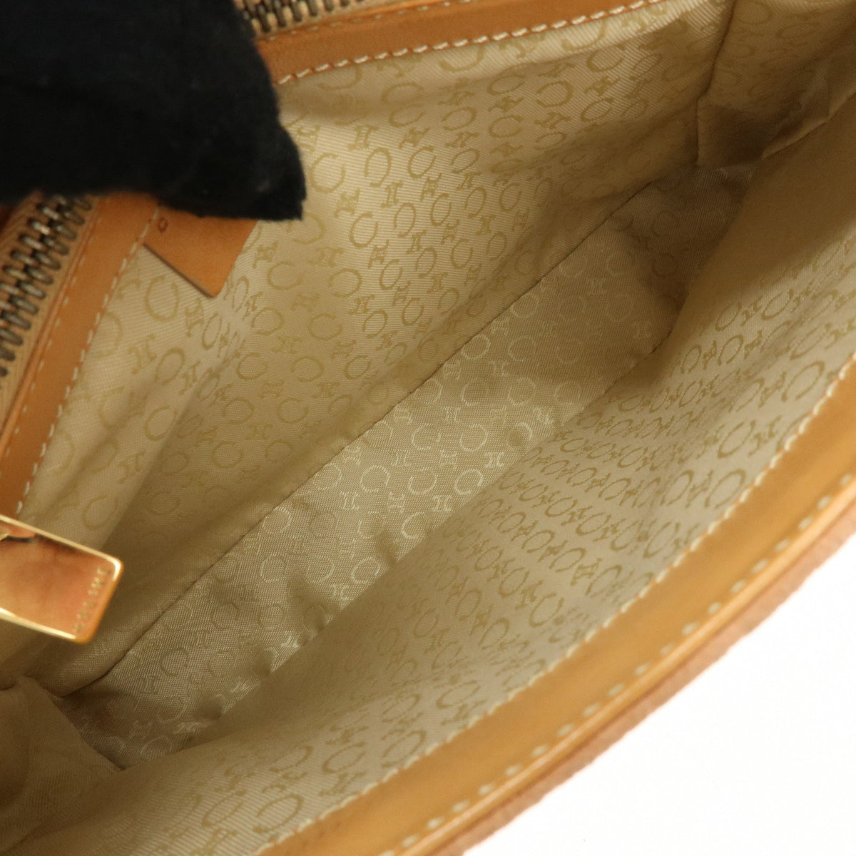 Celine C Macadam Suede, Beige, Suede, Handbag