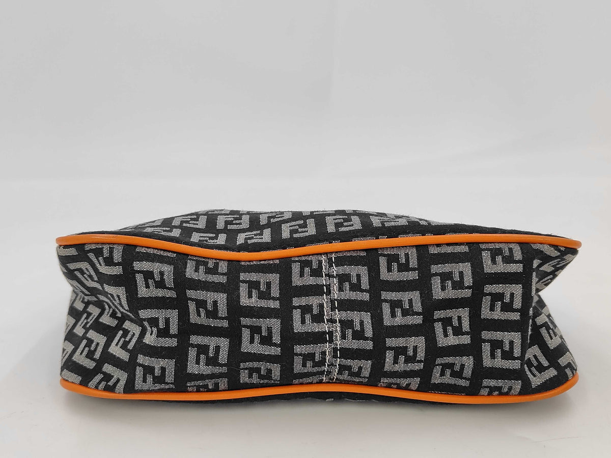 Fendi Zucchino Hobo Zucchino Canvas, Multicolour, Canvas, Handbag