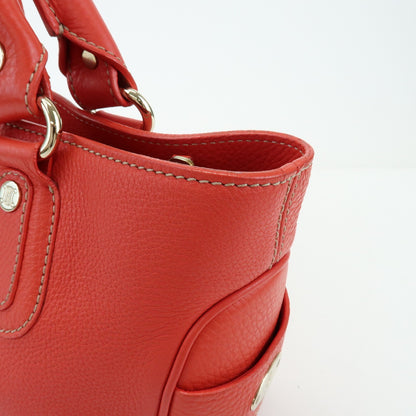 Celine Boogie Calfskin, Red, Leather, Handbag