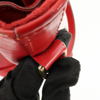 Louis Vuitton Petit Noe Epi Leather, Red, Leather, Handbag