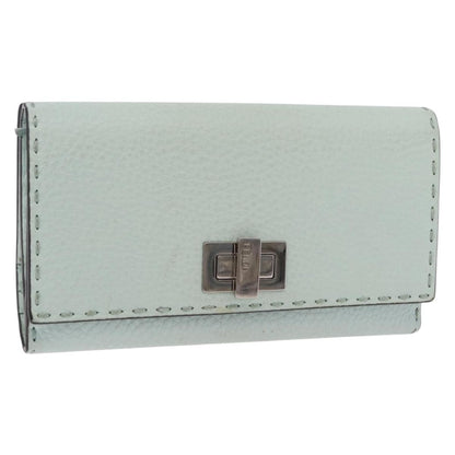 Fendi Selleria Peekaboo Leather, Green, Leather, Wallet