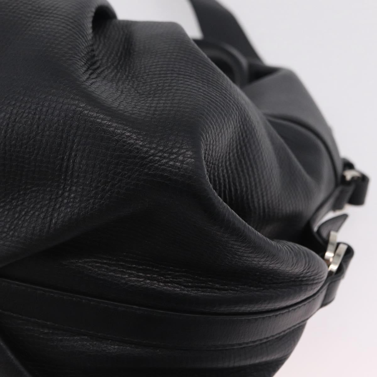 Bvlgari Chandra Hobo Leather, Black, Leather, Shoulder Bag
