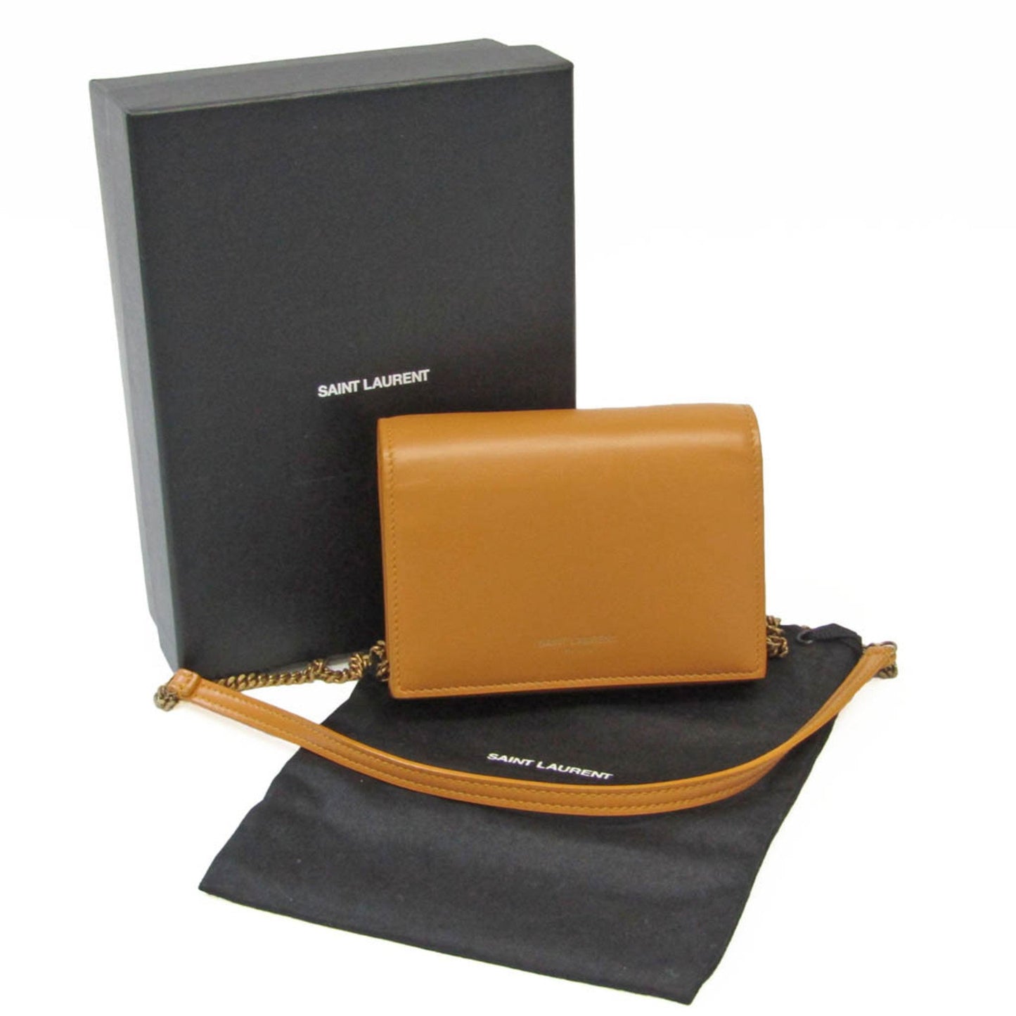 Saint Laurent, Camel, Leather, wallet