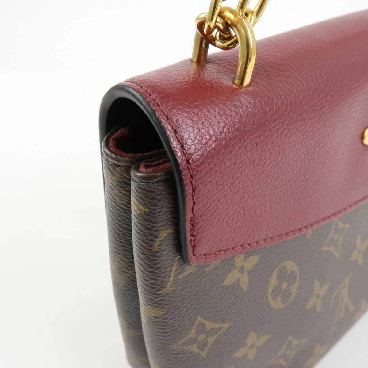 Louis Vuitton Saint Placide Monogram Canvas and Leather, Brown, Canvas, Handbag