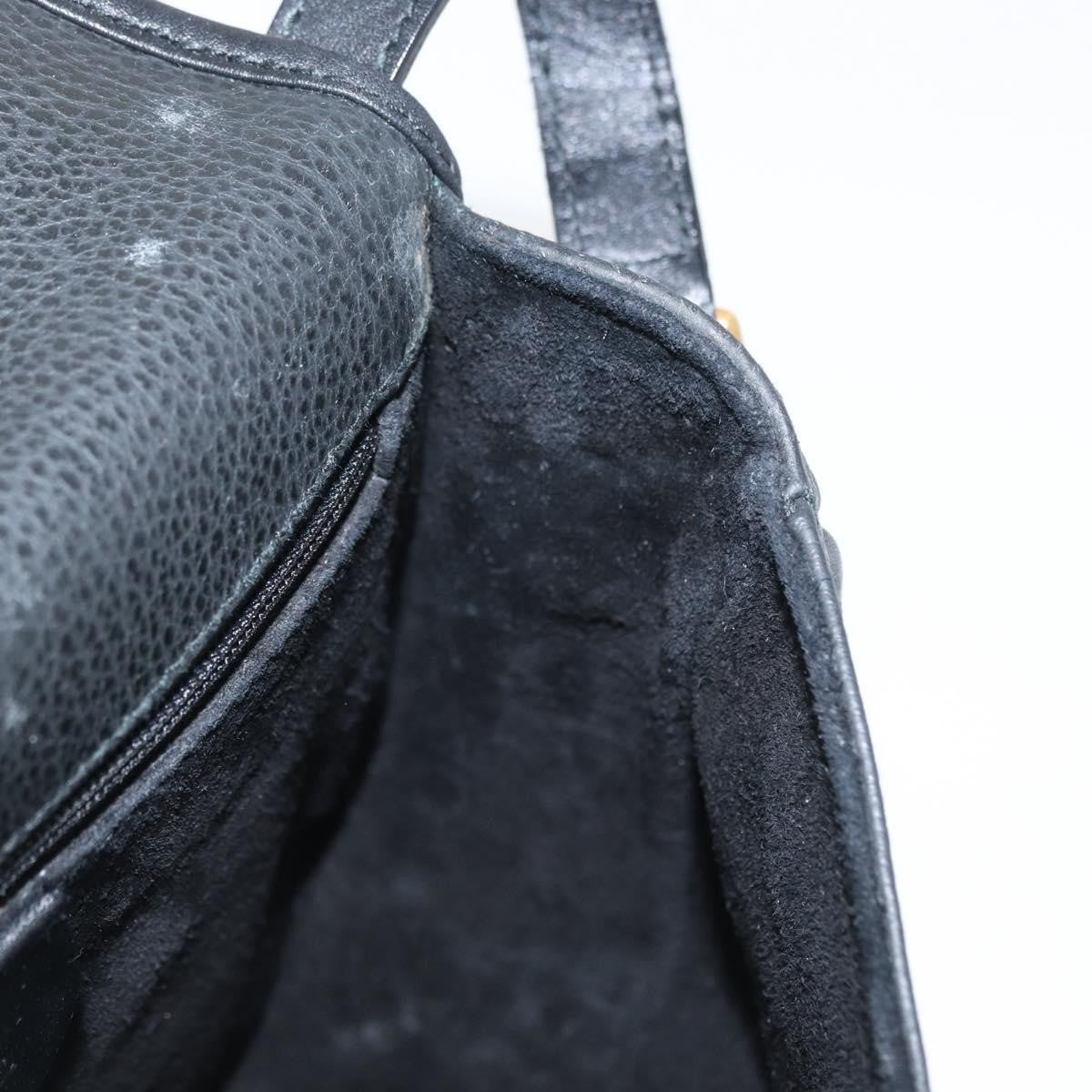 Gucci Vintage Leather, Black, Leather, Shoulder Bag