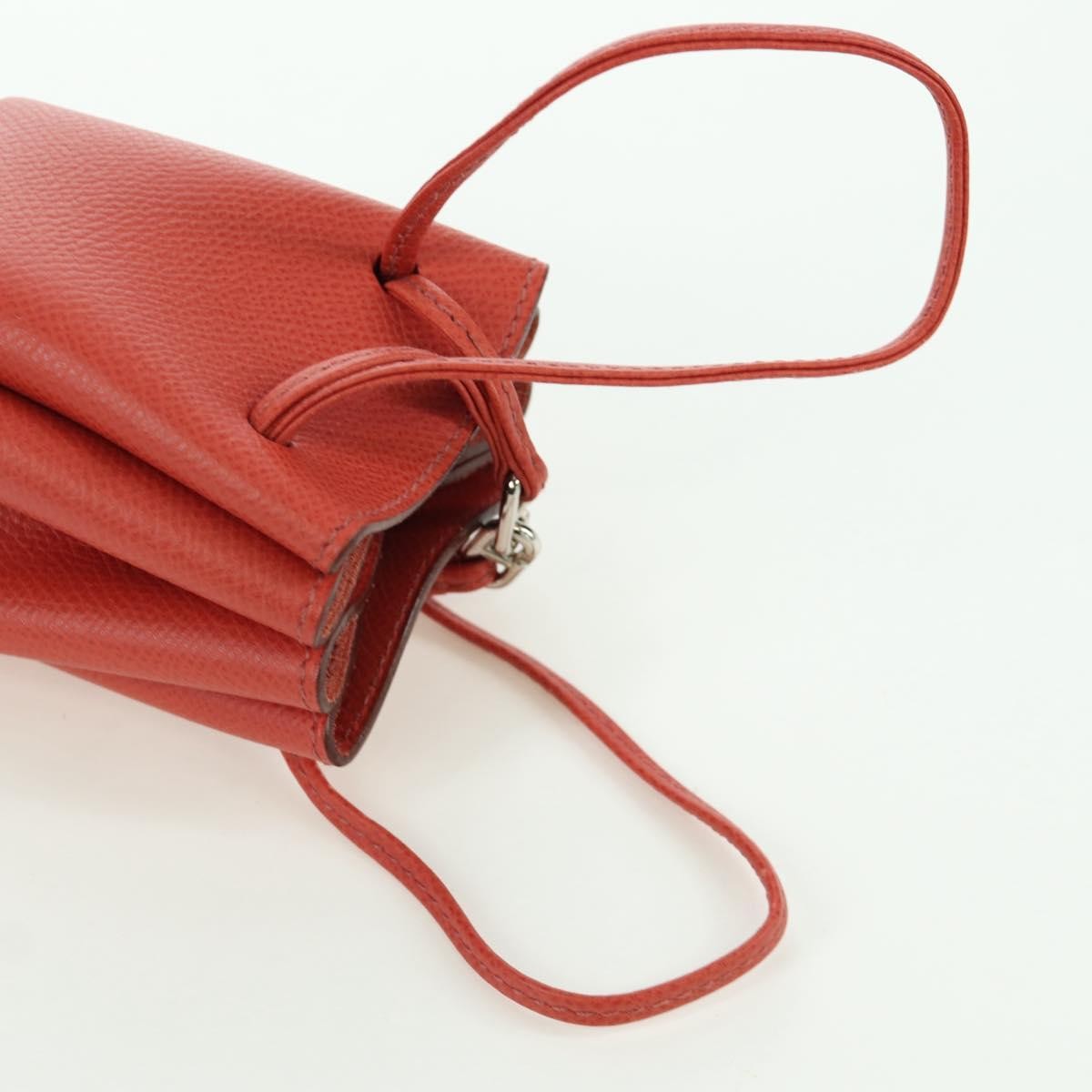 Hermes Vespa Leather, Red, Leather, Clutch