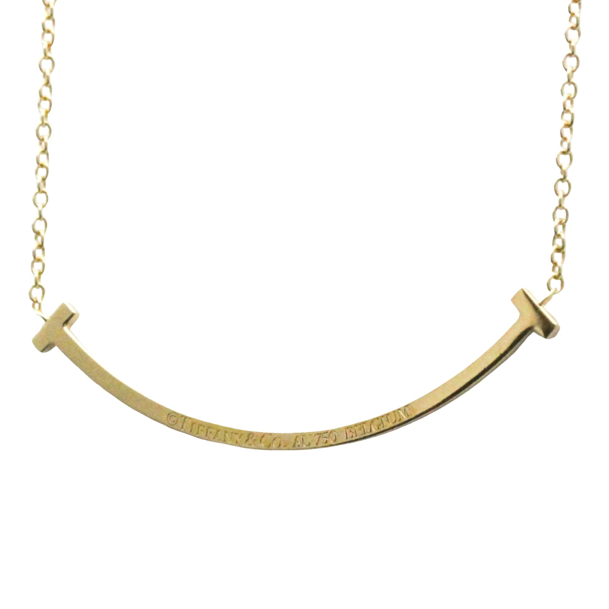 Tiffany & Co Smile, Gold, Yellow Gold, necklace