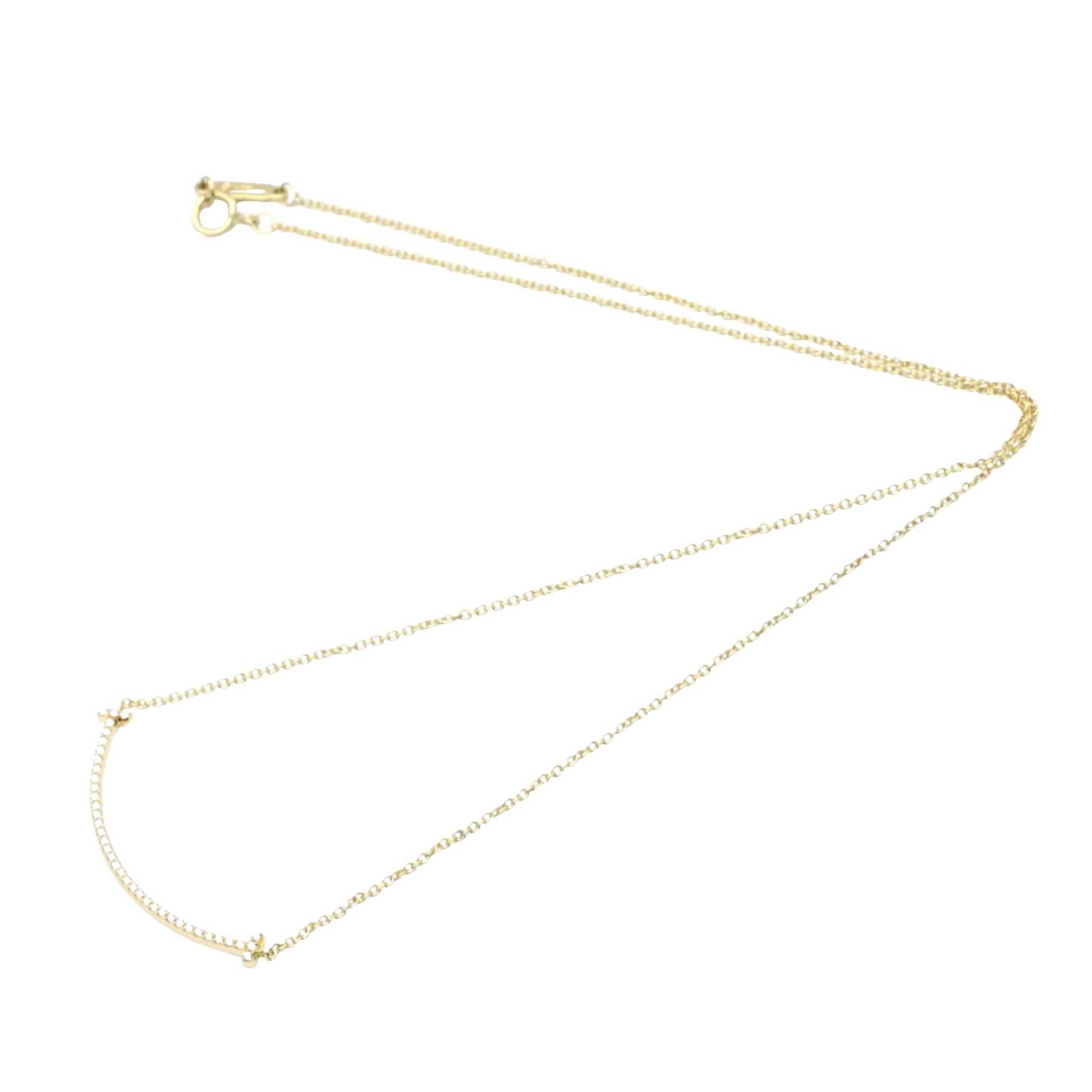 Tiffany & Co Smile, Gold, Yellow Gold, necklace