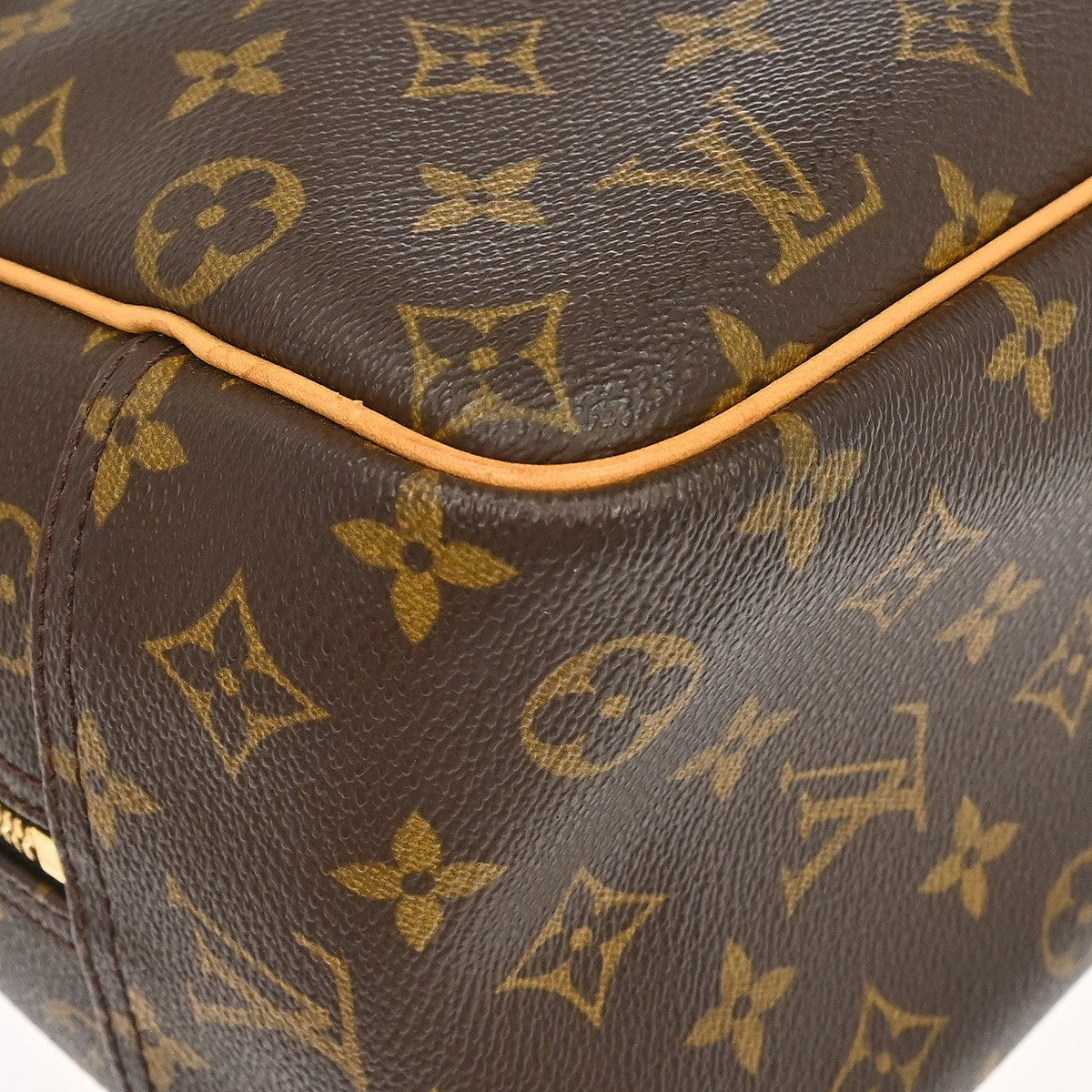 Louis Vuitton Deauville Monogram Canvas, Brown, Canvas, Handbag
