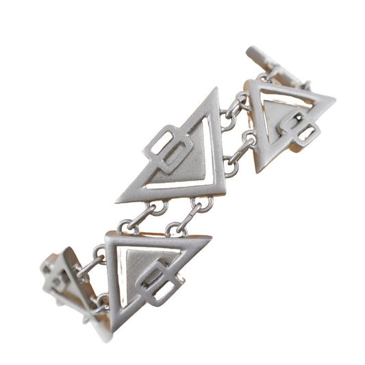 Bottega Veneta Triangle, Silver, Silver, bracelet