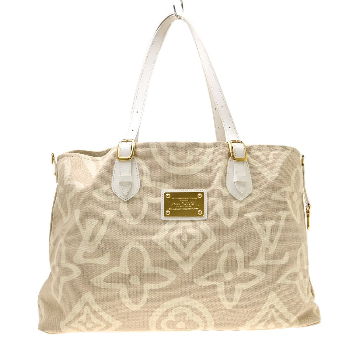 Louis Vuitton Tahitienne Cabas Canvas, Beige, Canvas, Tote Bag