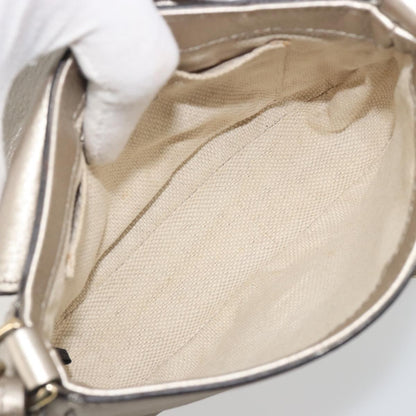 Gucci Soho Chain Leather, Silver, Leather, Shoulder Bag