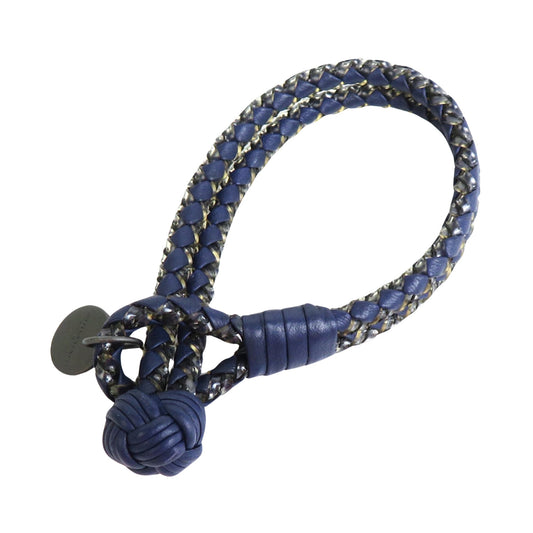 Bottega Veneta, Navy, Leather, bracelet