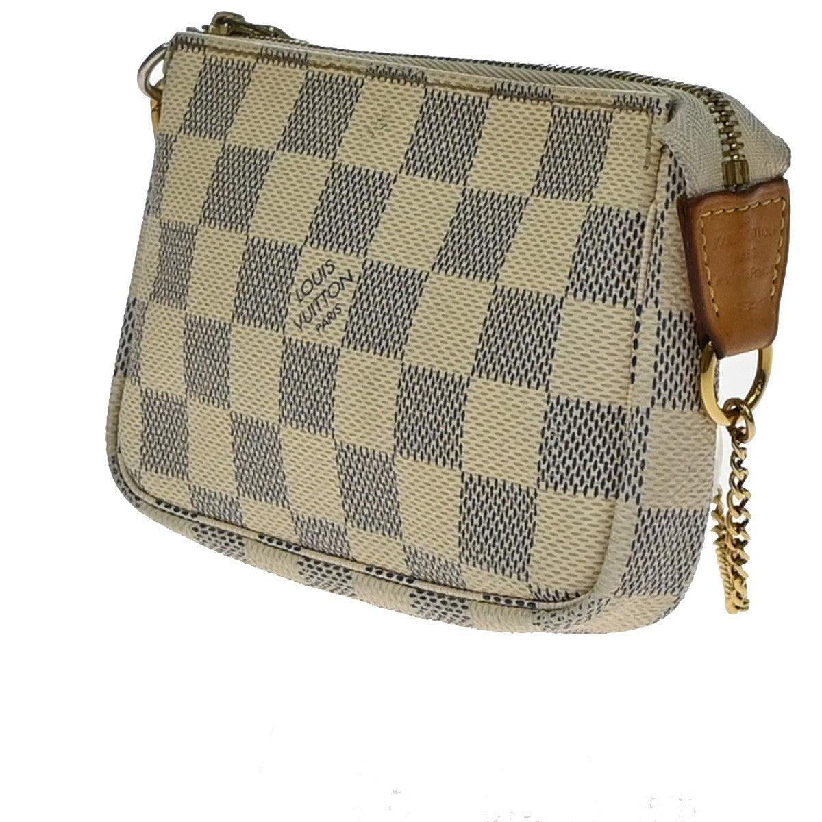 Louis Vuitton Mini pochette accessoires Damier Canvas, White, Canvas, Clutch